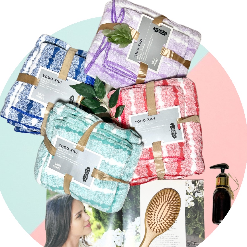 ست حوله استخر و دست و صورت میکروفایبر