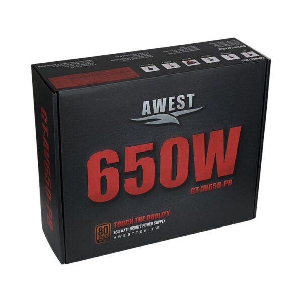 Power AWEST 650W GT-AV650-PB | پاور اوست سری برنز