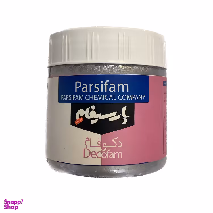 مادر رنگ پارسیفام (Parsifam) مدل دکوفام رنگ نقره‌ ای حجم 350 میلی لیتر
