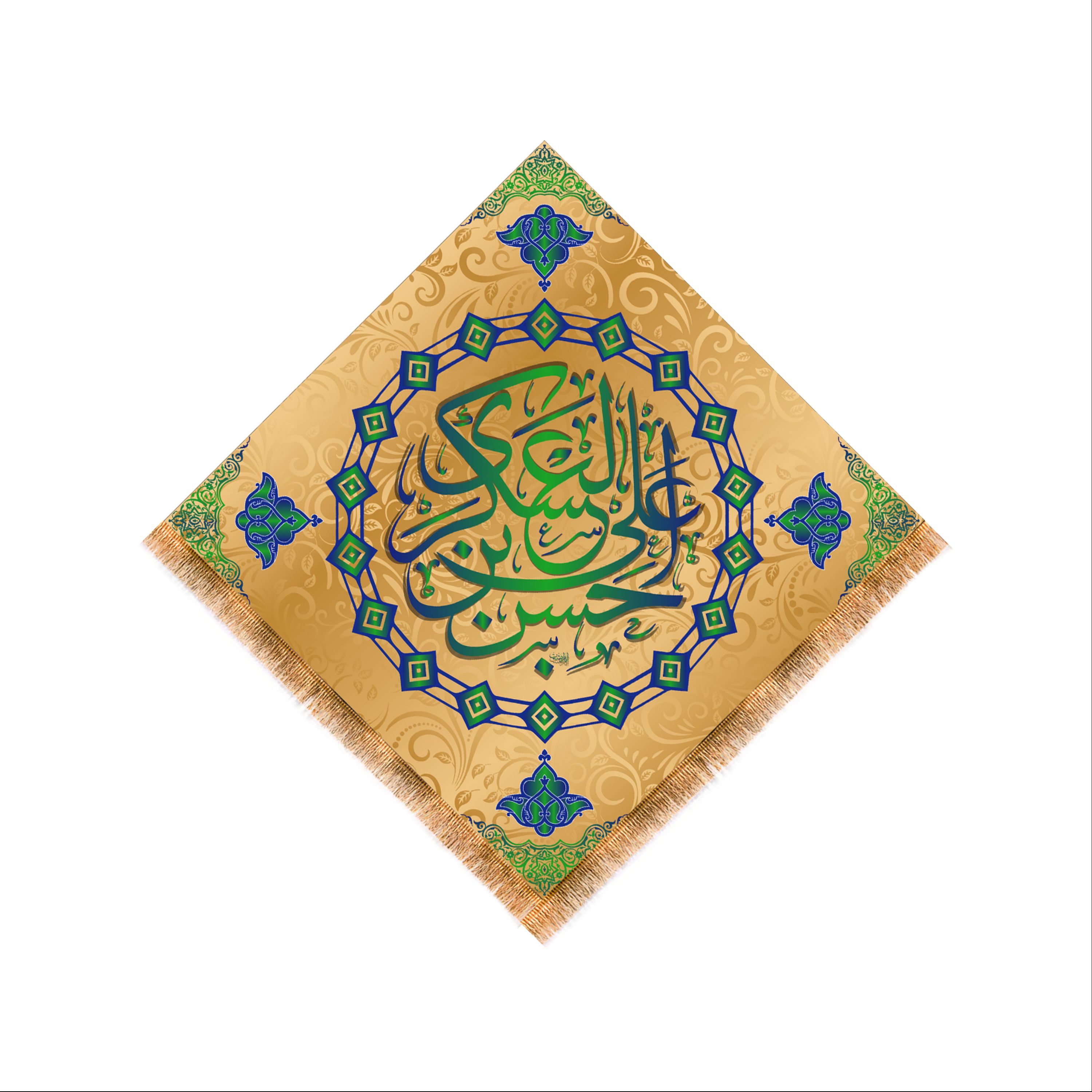 پرچم تابلویی ولادت امام حسن عسکری (ع) سایز70x70کد 6272