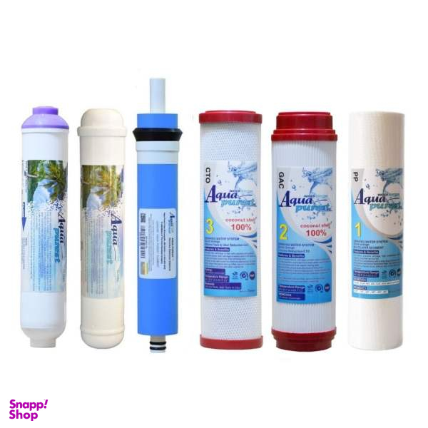 فیلتر دستگاه تصفیه آب آکوا پیورست مدل AQA-RED ALKALINE 06 بسته 6 عددی