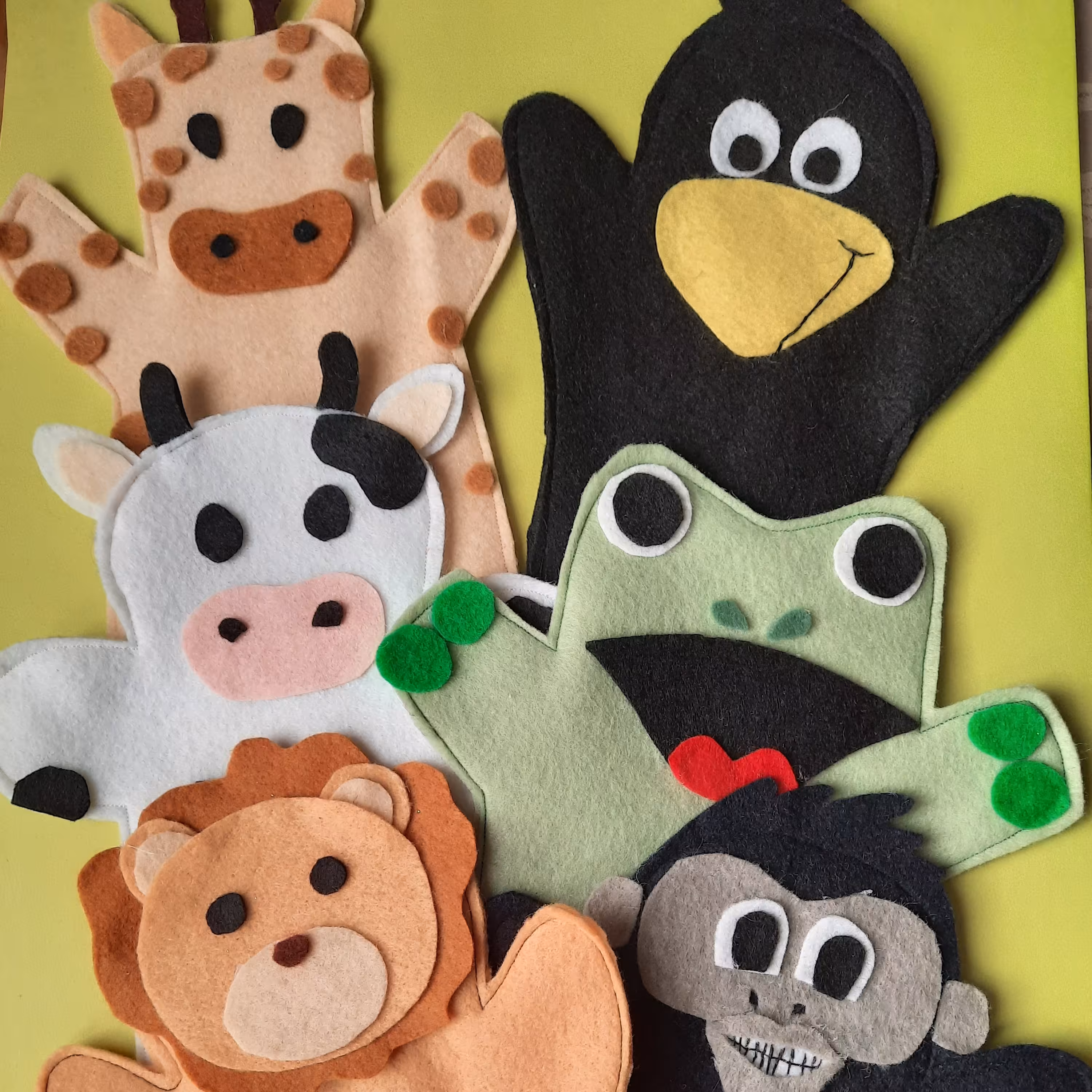 عروسک دستکشی نمدی طرح حیوانات #عروسک_دستکشی #عروسک #عروسک نمدی