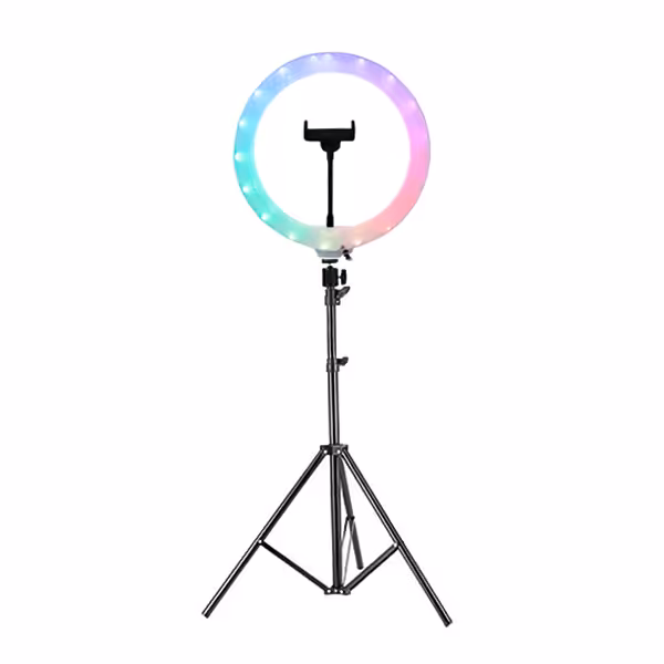 رینگ لایت RGB مدل 3D-26 به همراه پایه