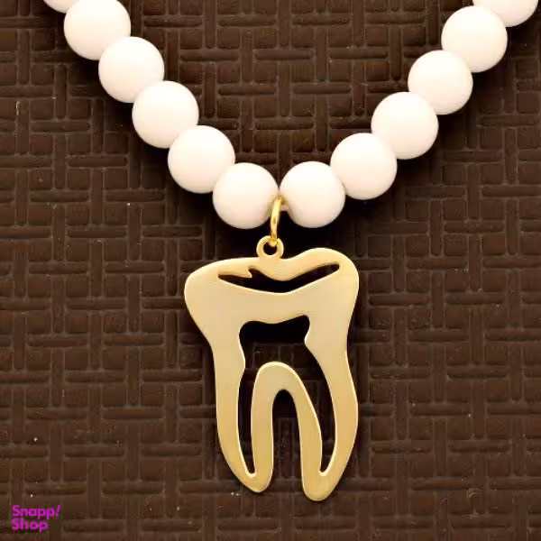 گردنبند طلا 18 عیار زنانه سانا گالری مدل دندان کد D9366