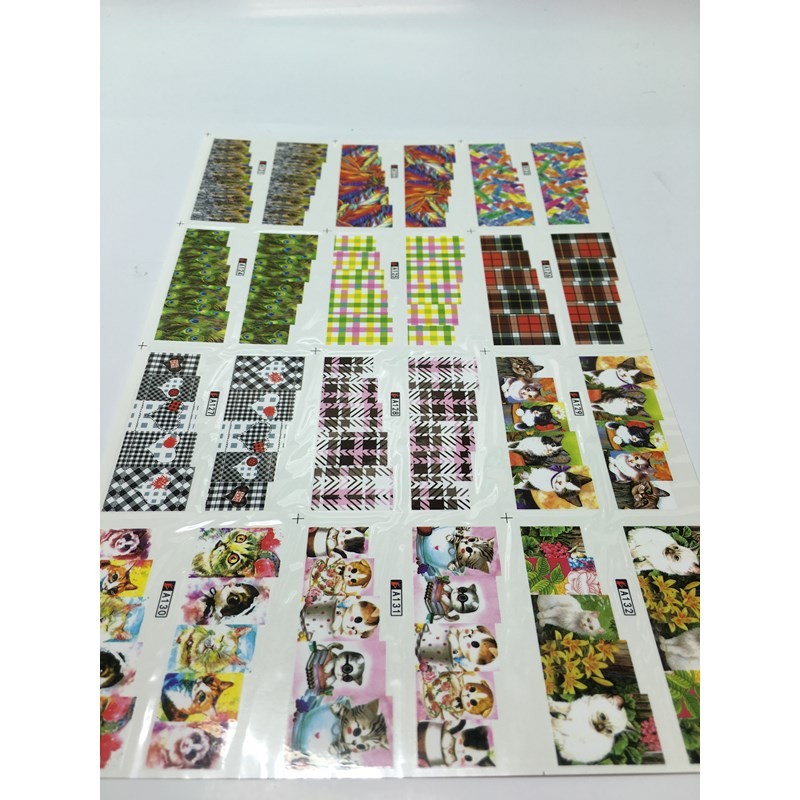 لنز ناخن ورقه ای بزرگ تری دی 02 3D NAIL ART