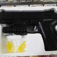 تفنگ ( کُلت ) اسباب بازی ساچمه ای لیزر دار پلاستیکی جنس خوب