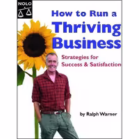 کتاب زبان اصلی How to Run a Thriving Business اثر Jake Warner انتشارات NOLO