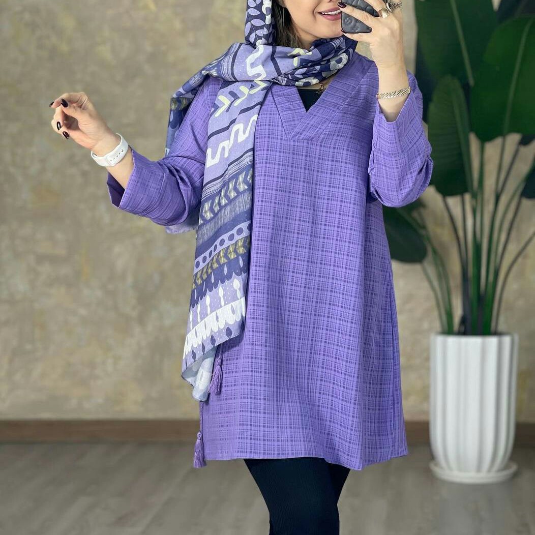 تونیک مانتویی خنک تابستانه جنس نازلی درجه یک