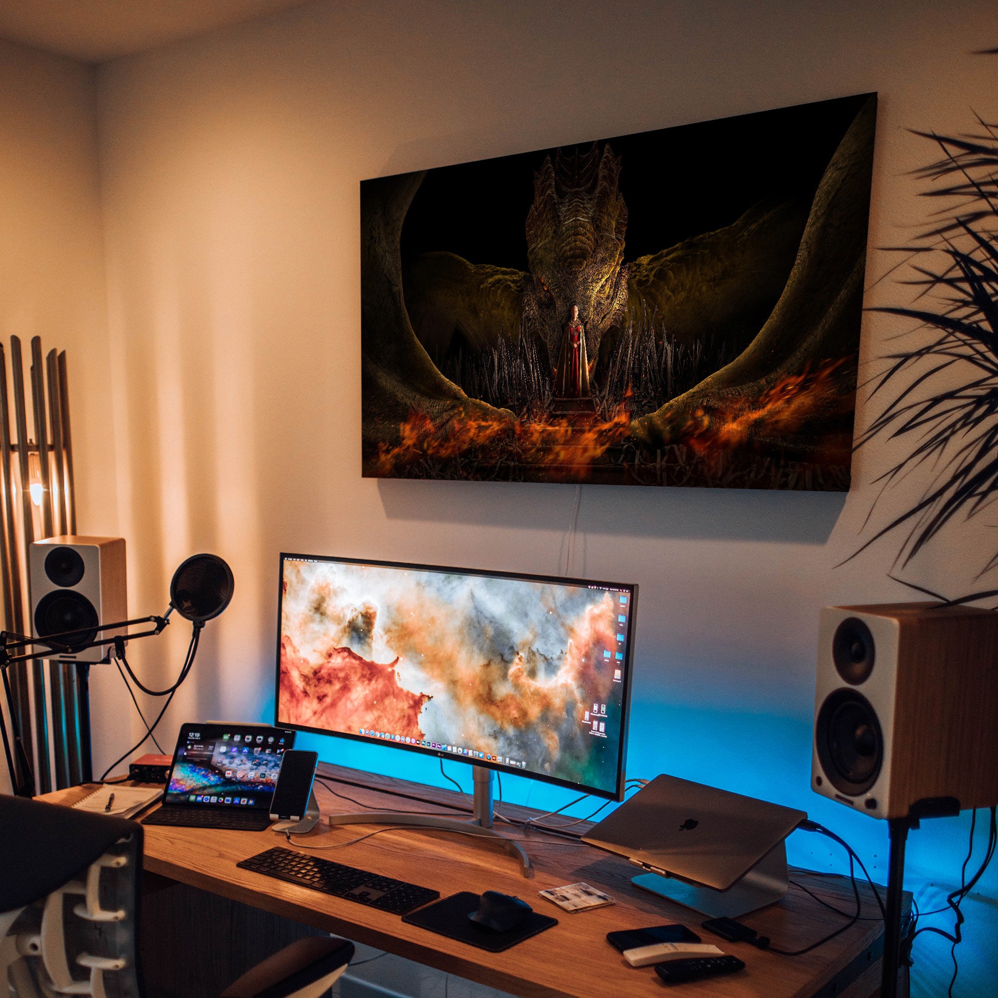 تابلو شاسی طرح رینرا تارگرین سایز 30در40 براق