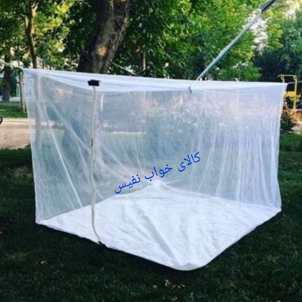 پشه بند کفه دار حریر  4تا6 نفره سایز 2در3