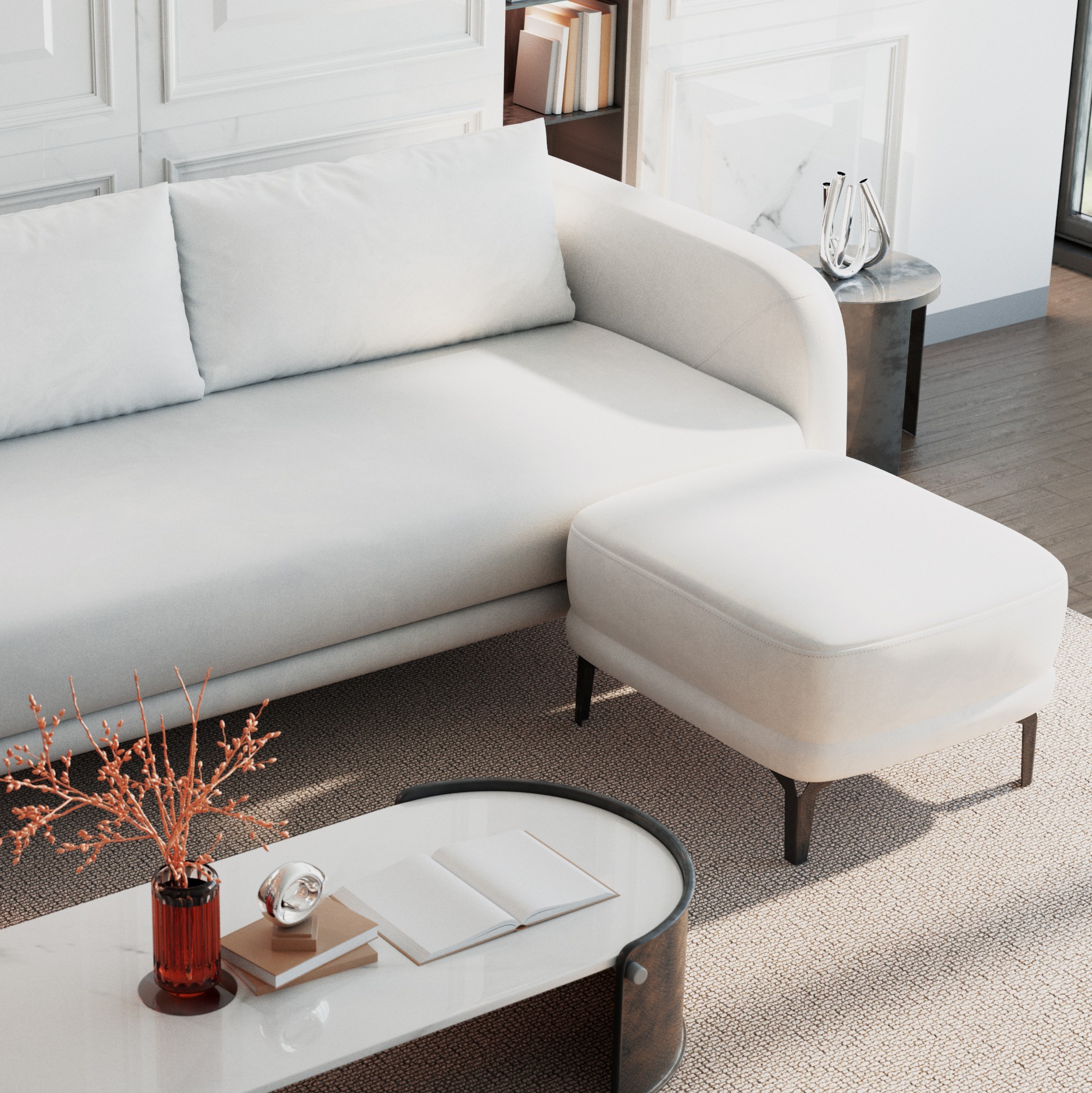 مبلمان سبک مدرن مینیمال طرح پرلا