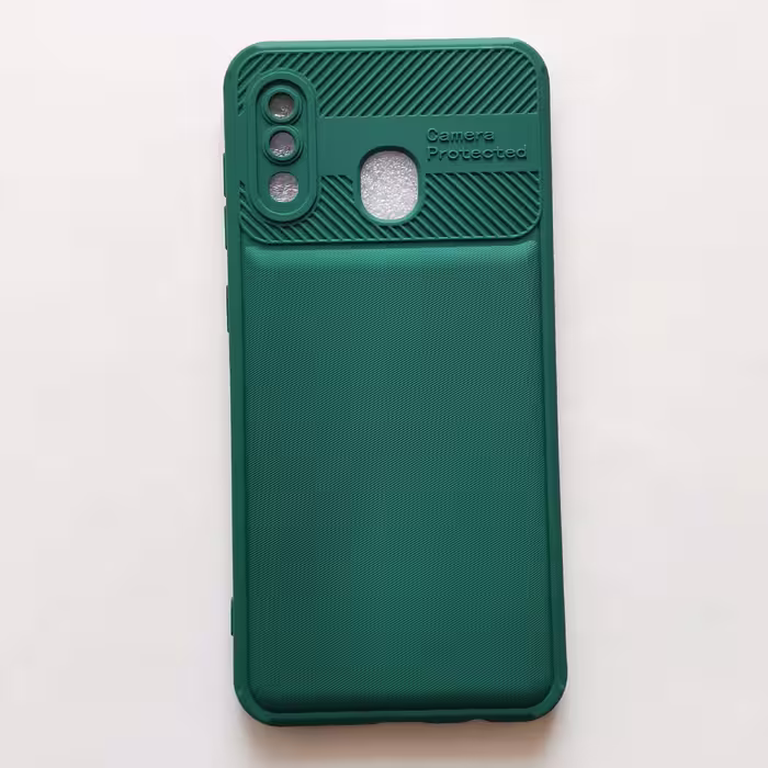 قاب ژله ای camera protect سبز مناسب گوشی سامسونگ A20 و A30