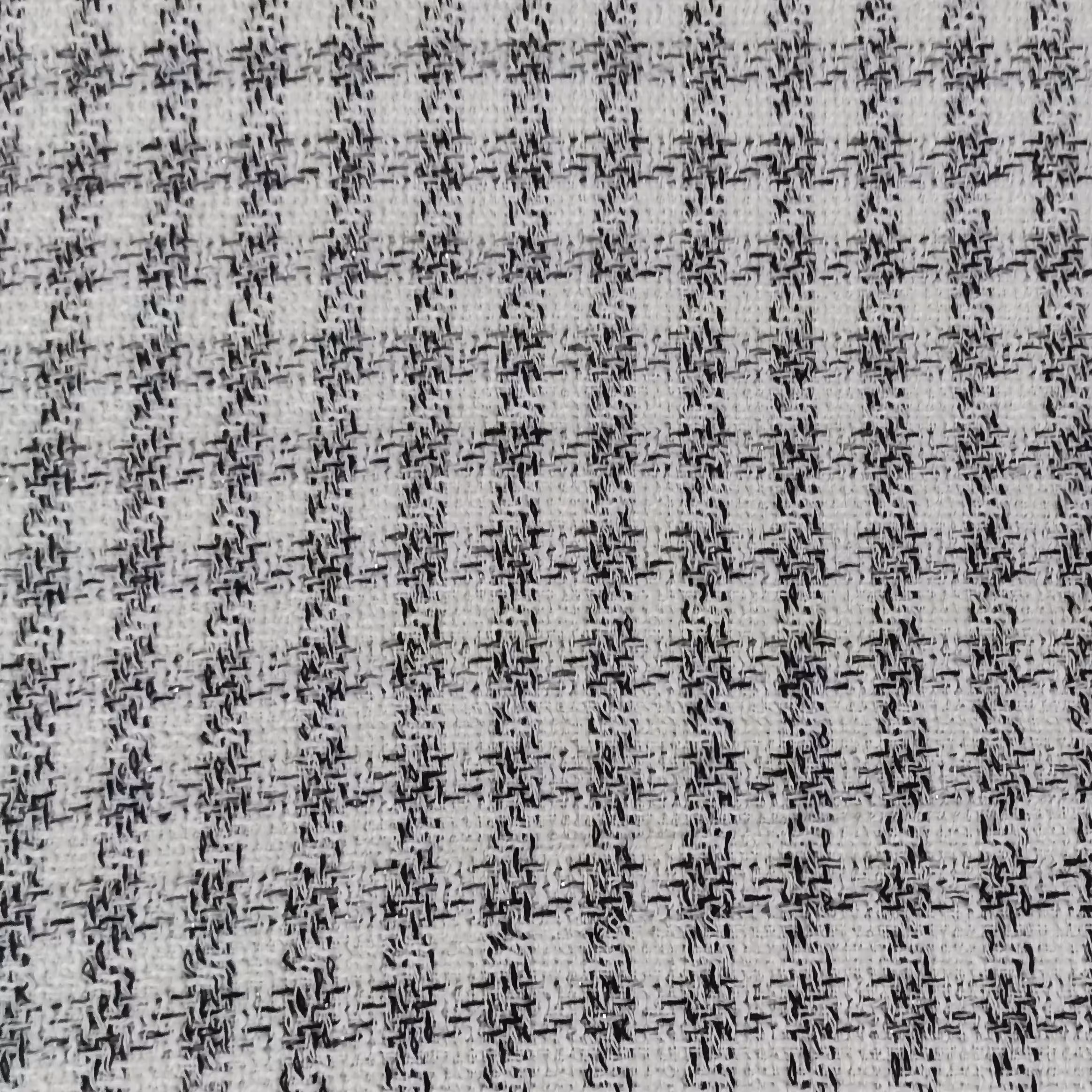 پارچه پشمی چهارخونه سفید 