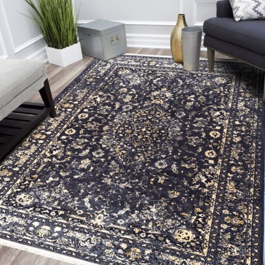 فرش ماشینی وینتیج 4 متری 700 شانه تراکم 3300 کلاریس  کد M100647