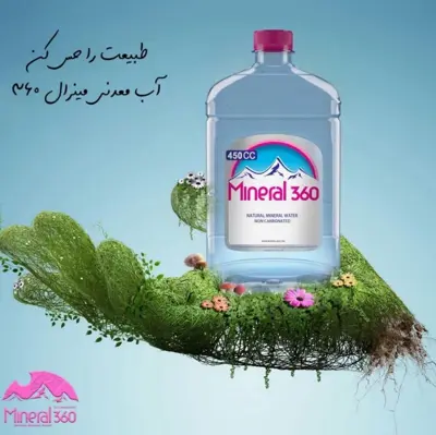 آب معدنی کتابی 450 سی سی مینرال 360 شل 12 عددی
