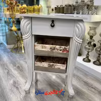 سبد سیب زمینی و پیاز پایه سلطنتی  رنگ سفید 