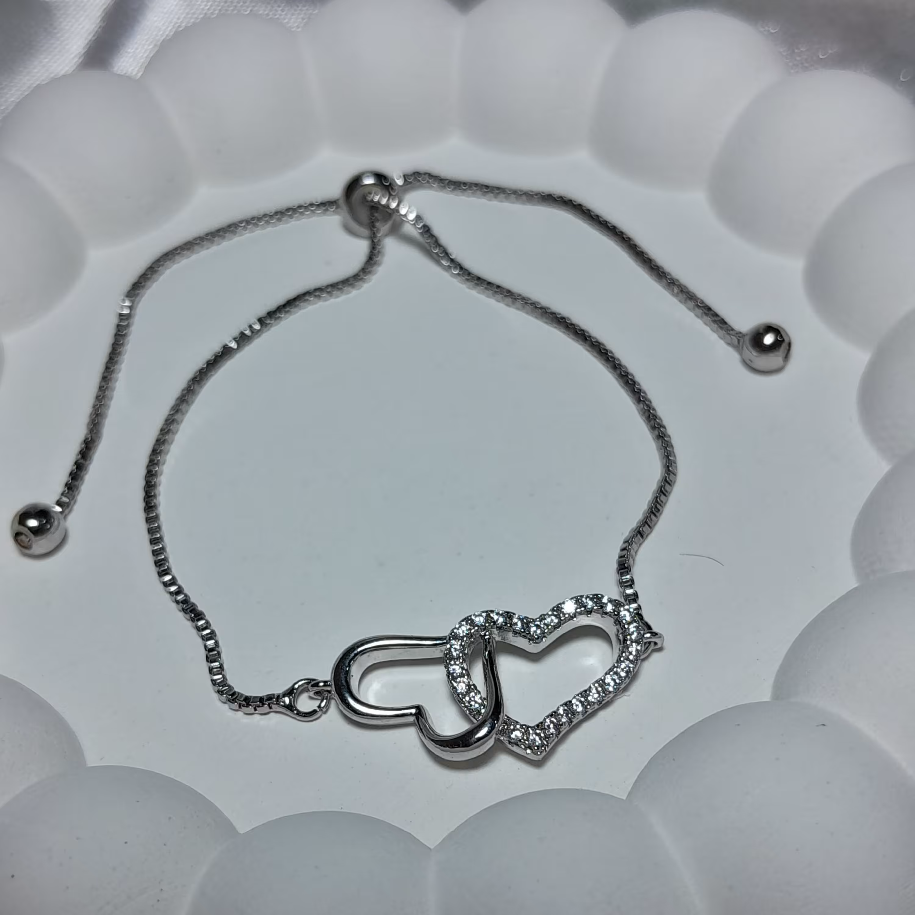 دستبند قلبی جفت قلبysx