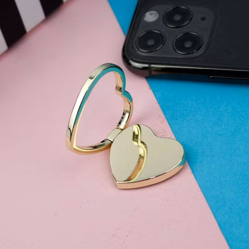 هولدر انگشتی قلبی فلزی رنگی