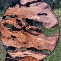 ساعت روستیک چوب زیتون سایز50