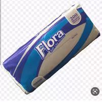 دستمال کاغذی فلورا 200برگ دولا