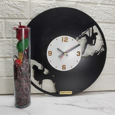 ساعت دیواری آذرلاکچری طرح کوهنوردی کد spo01