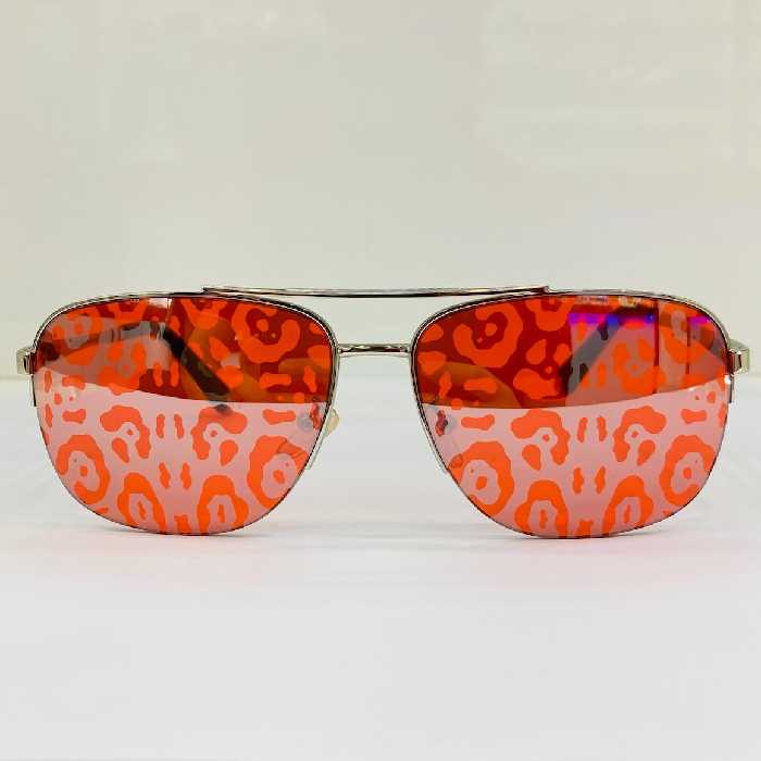 عینک شب و روز اسپرت  فلزی  لنز قرمز  چریکی 