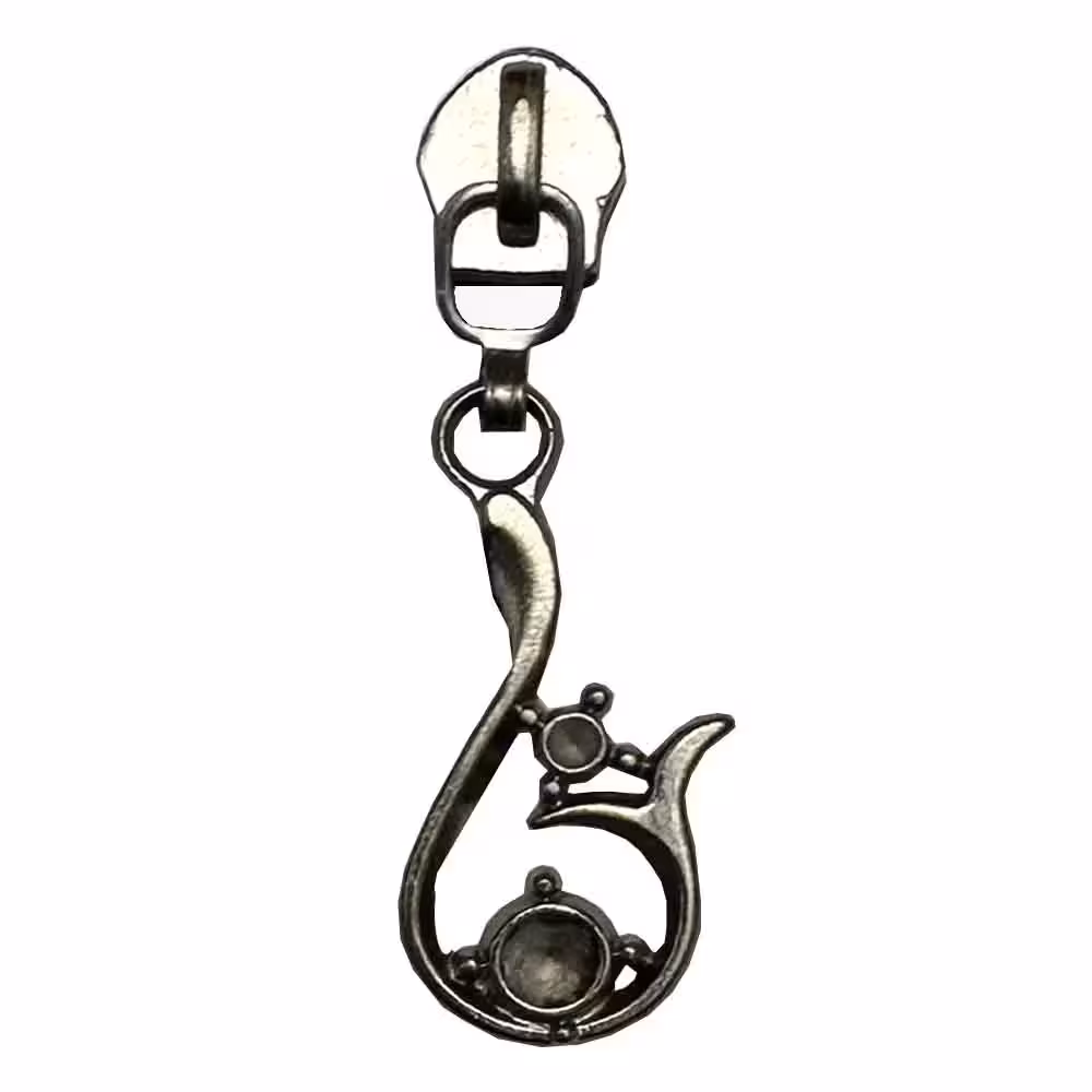 خرید سرزیپ فلزی نمره 5 دندانه پلاستیکی رنگ دودی کد F786