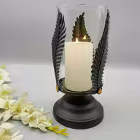 جا شمعی طرح برگ