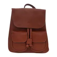 کوله پشتی چرم طبیعی زنانه کد 802N عسلی
