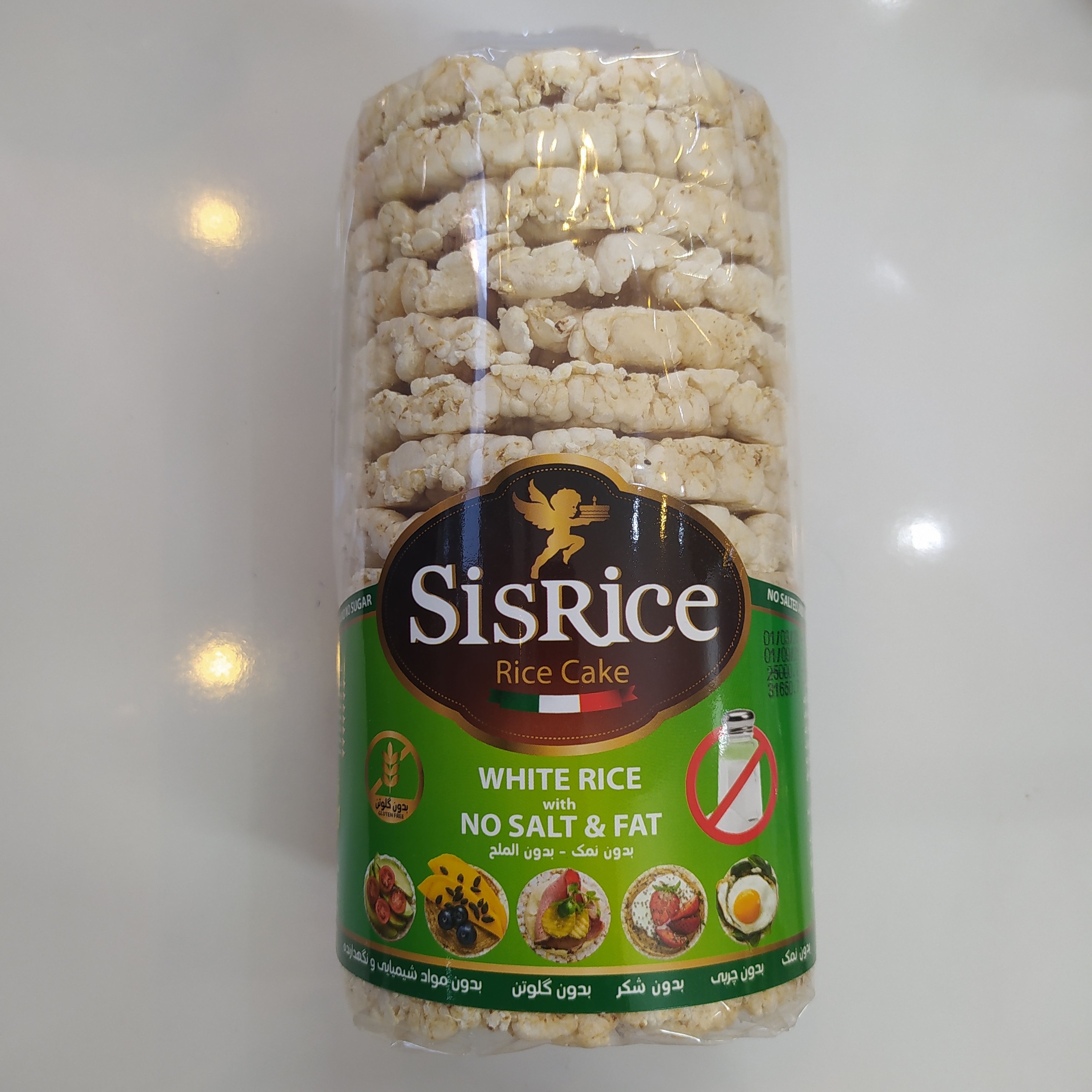 رایس کیک بدون نمک