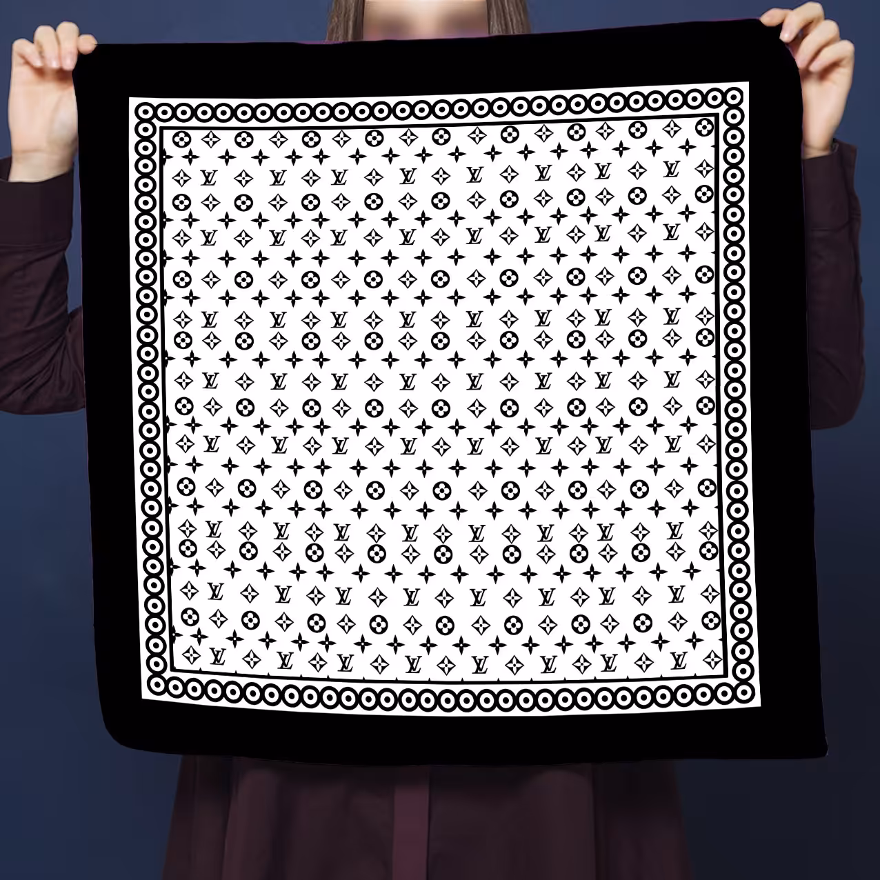 دستمال سر (مینی اسکارف) هزاردستان  مردانه و زنانه کد 124