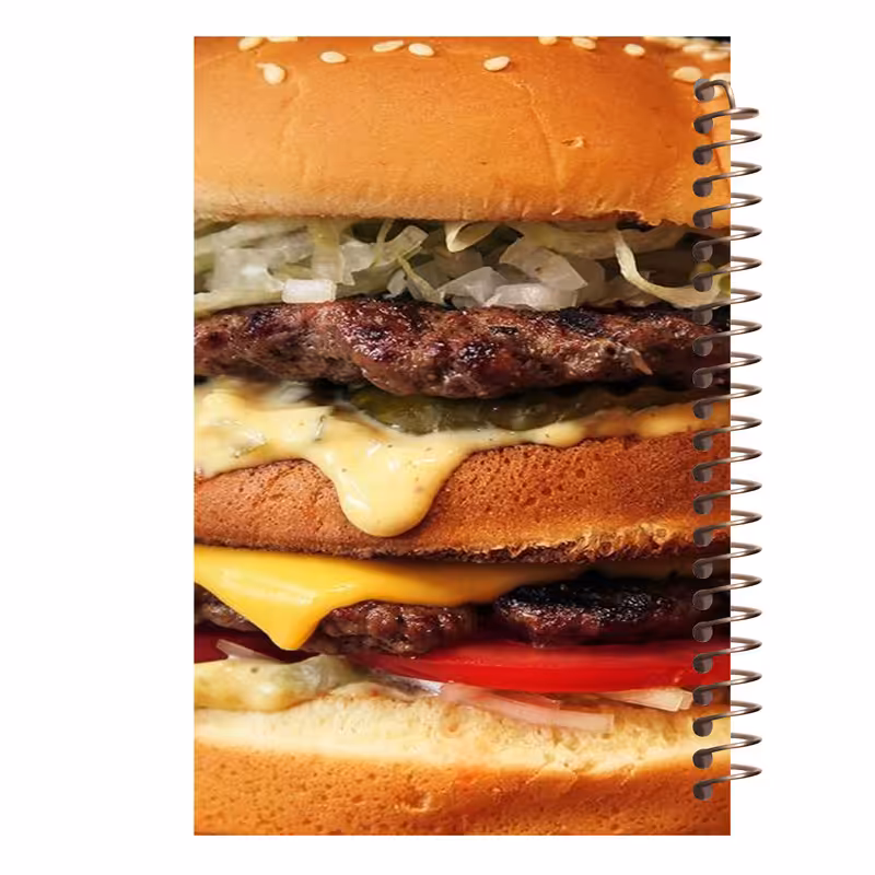 دفتر یادداشت آف تاب شهر طرح همبرگر کد 4243