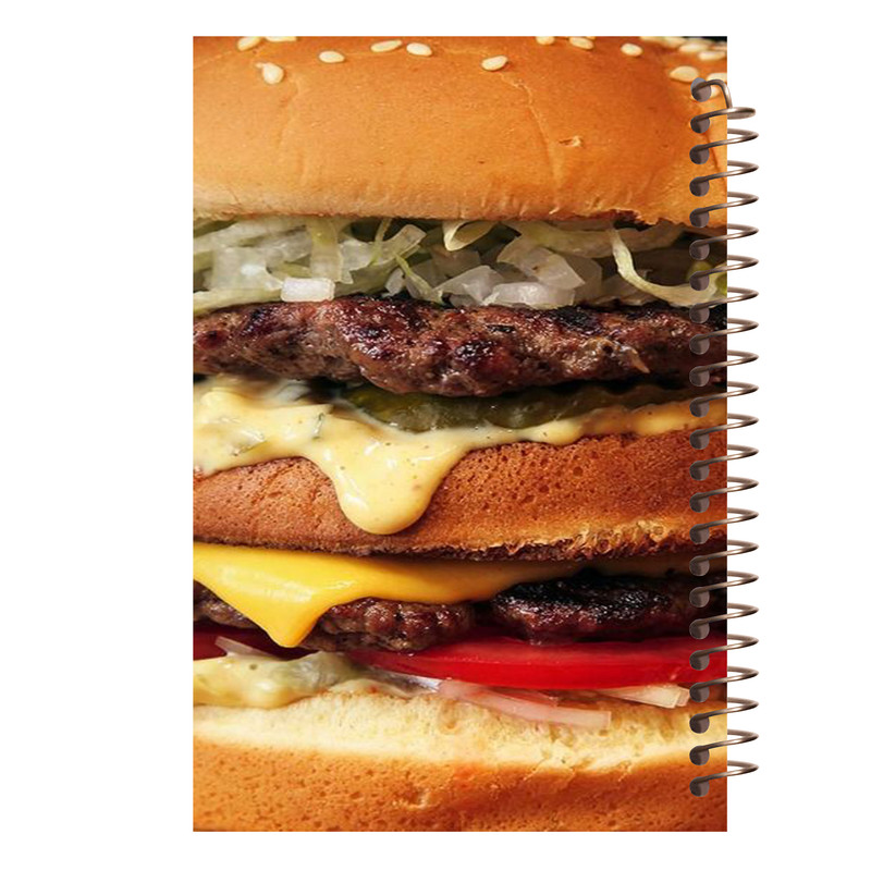 دفتر یادداشت آف تاب شهر طرح همبرگر کد 4243