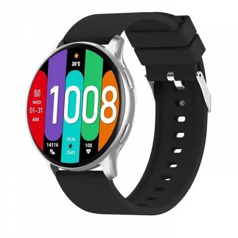 خرید ساعت هوشمند Glorimi مدل GR1 با بند اسپورت مشکی