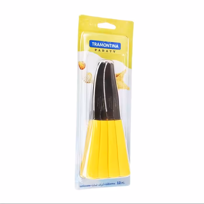 ست 12 نفره کارد و چنگال میوه خوری رنگی پاراتی ترامونتینا