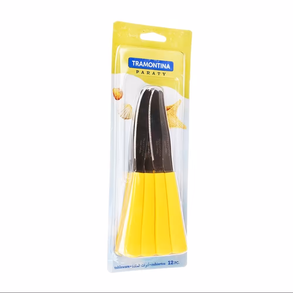 ست 12 نفره کارد و چنگال میوه خوری رنگی پاراتی ترامونتینا