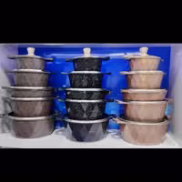 سرویس قابلمه 10 پارچه گرانیتی یونیک مدل سه بعدی ارسال رایگان