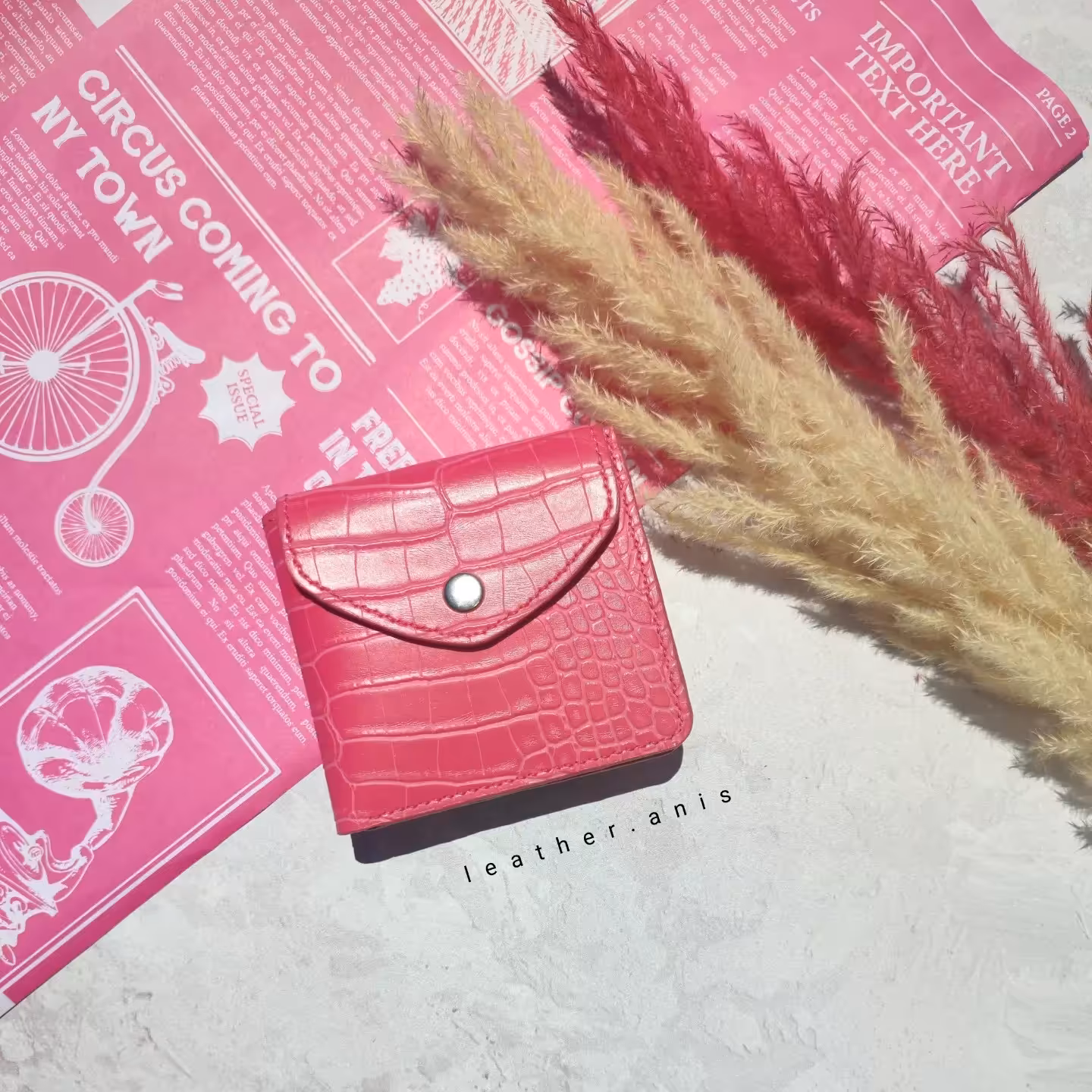 کیف پول جیبی  دستدوز 