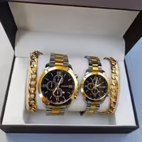 ست ساعت و دستبند دخترونه و پسرونه ست ساعت و دستبند مردانه و زنانه پک ساعت  هدیه باکس ساعت هدیه ست هدیه ساعت و دستیند