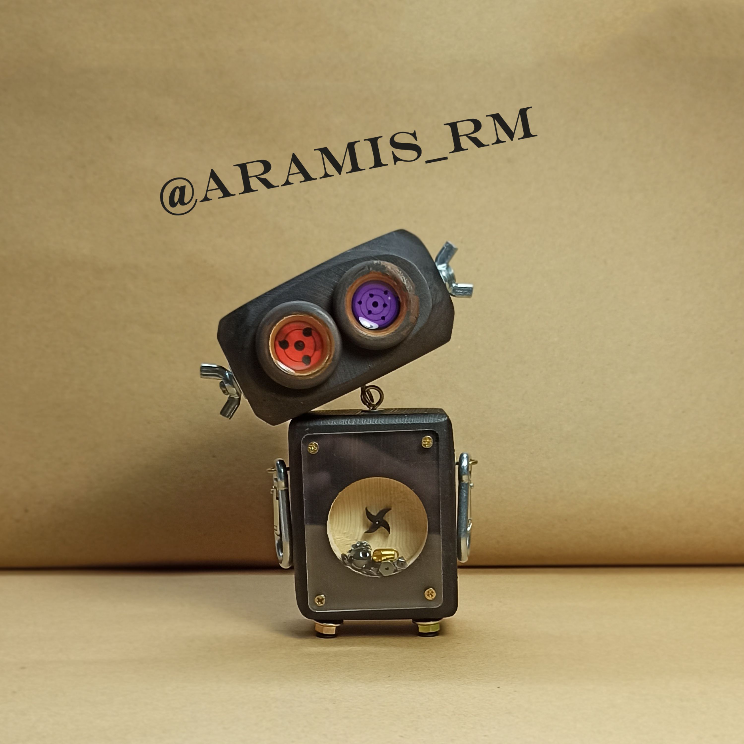 ربات چوبی طرح انیمه ناروتو شارینگان و ریننگان