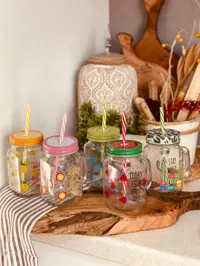 اسموتی شیشه ای میوه ای
