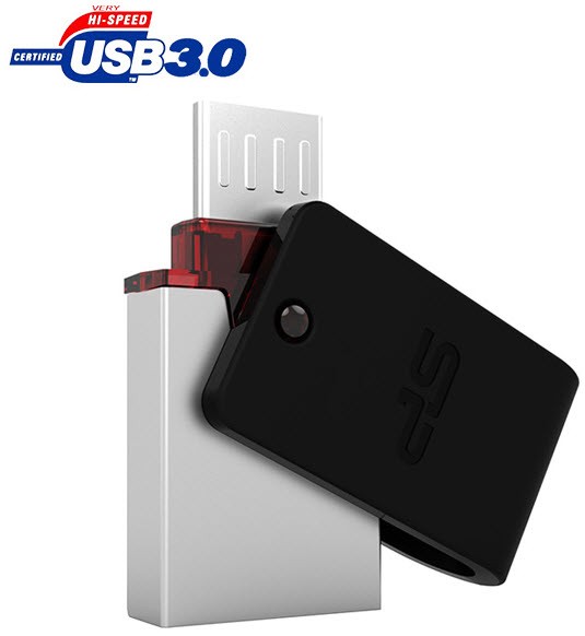 فلش مموری سیلیکون پاور Mobile X31 ظرفیت 64 گیگابایت