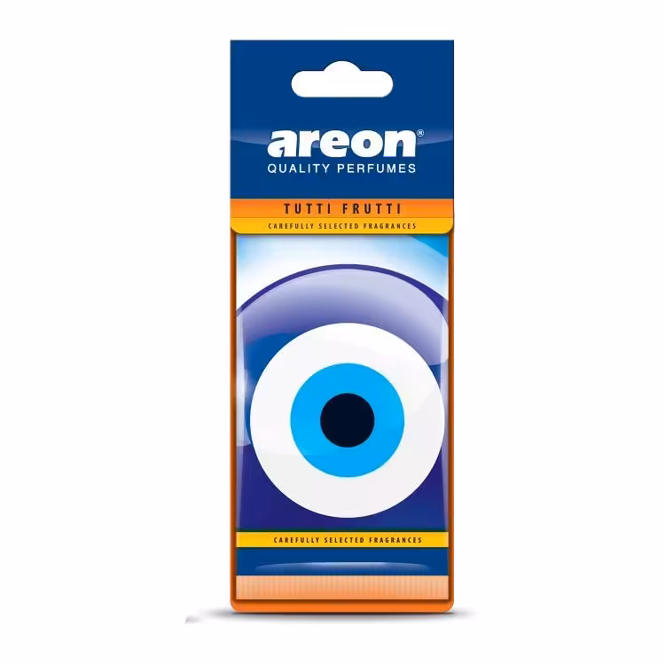 خوشبوکننده کارتی خودرو طرح چشم نظر با رایحه توتی فروتی (TUTTI FRUTTI)