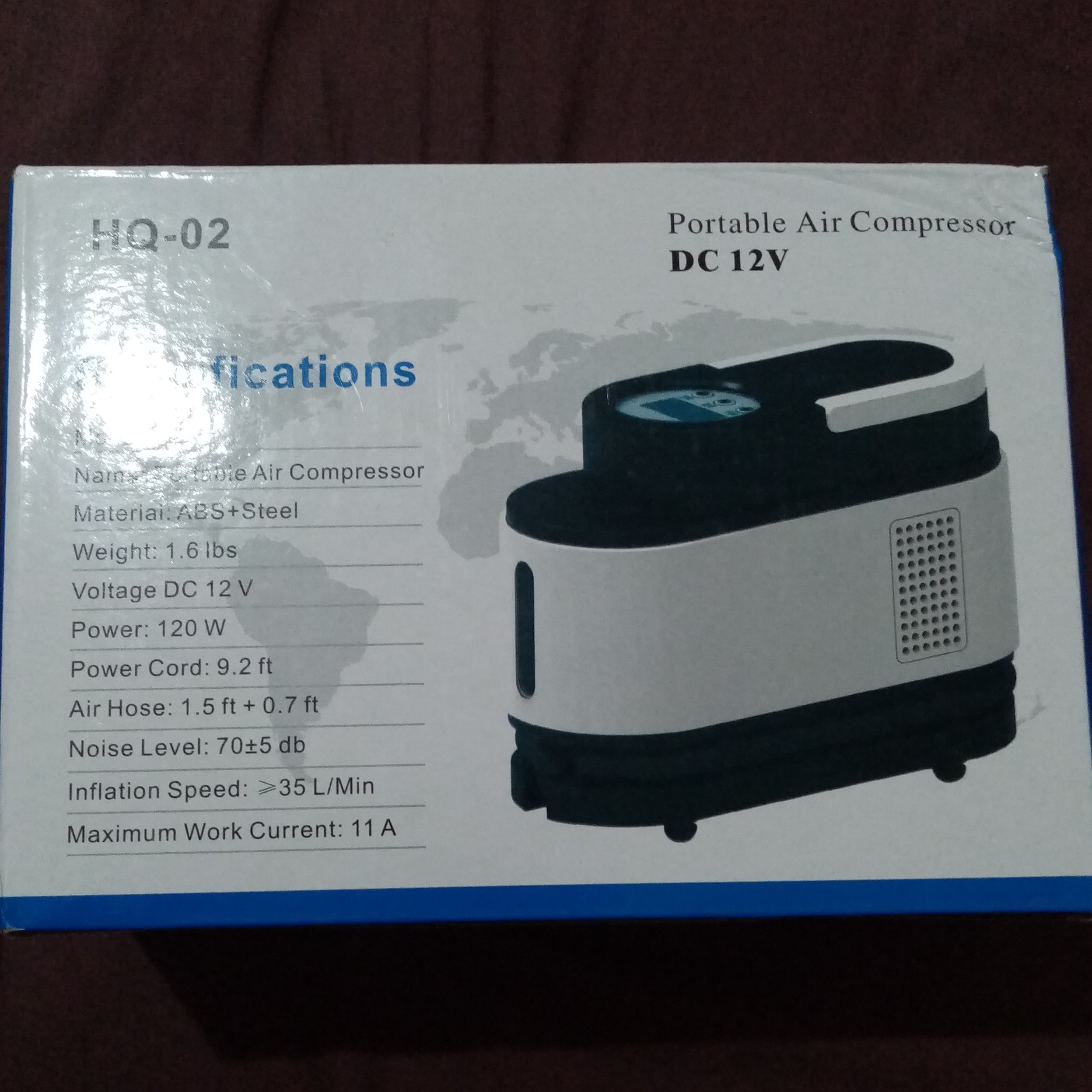 پمپ باد فندکی ماشین دارای لامپ ال ای دی