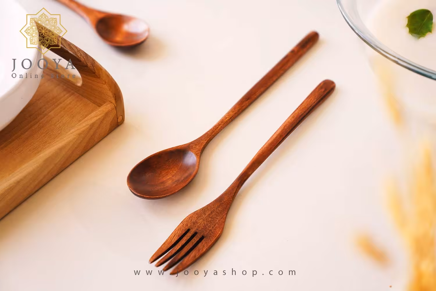 قاشق و چنگال چوبی آدلیتا