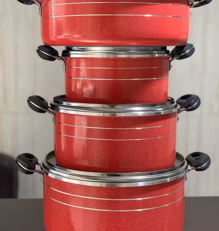 سرویس قابلمه گرانیتی 7پارچه ضخیم