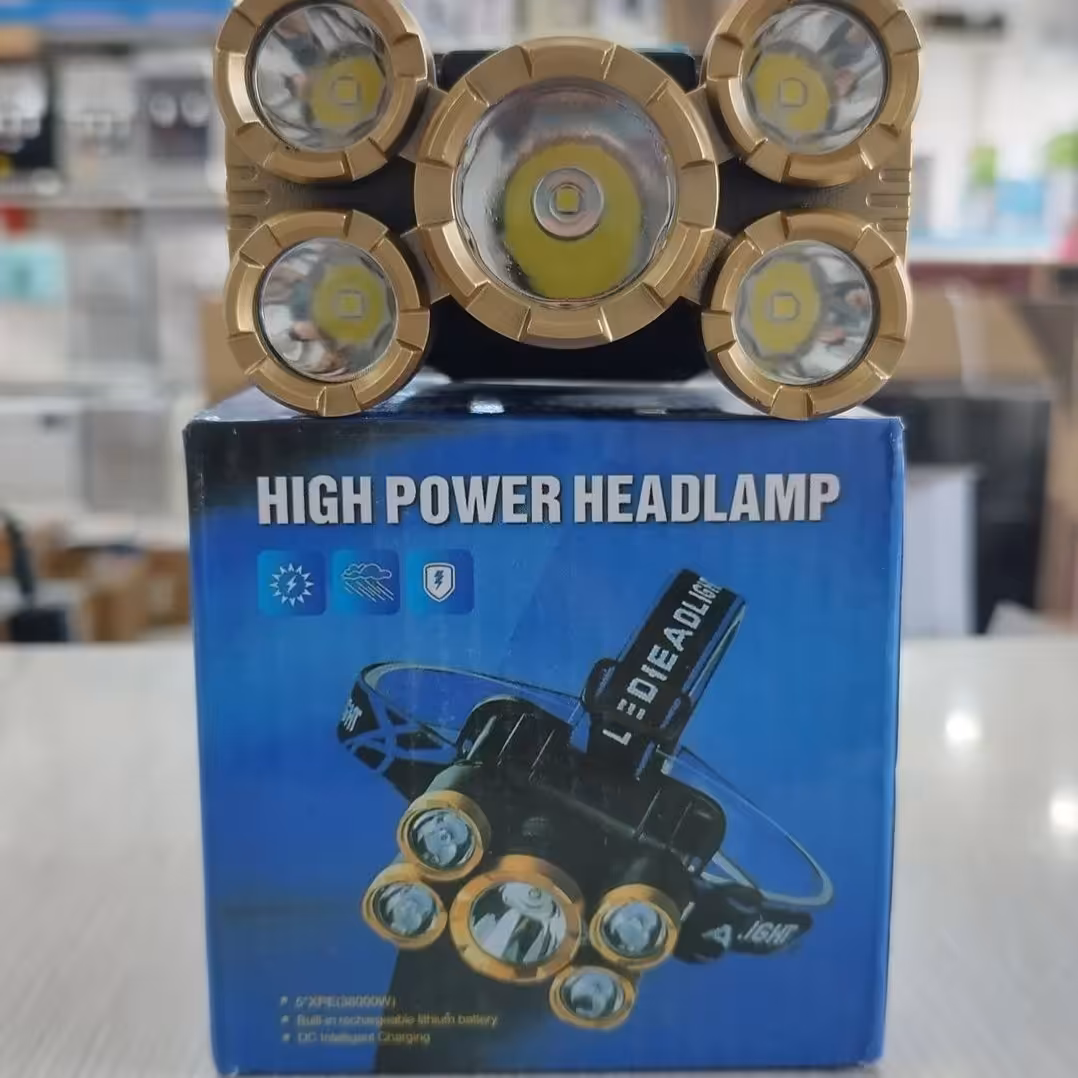 هدلایت شارژی مدل 5 لامپی