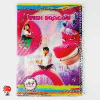 دفتر 50 برگ اپادانا سیمی جلد طلقی طرح دراگون کد 3261