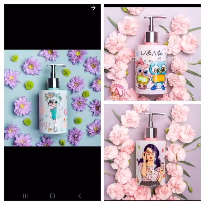 جا مایعی طرح رزمن پمپ مخزن رزمن مخزن رزمن مخزن مایع دستشویی و ظرفشویی طرح رزمن