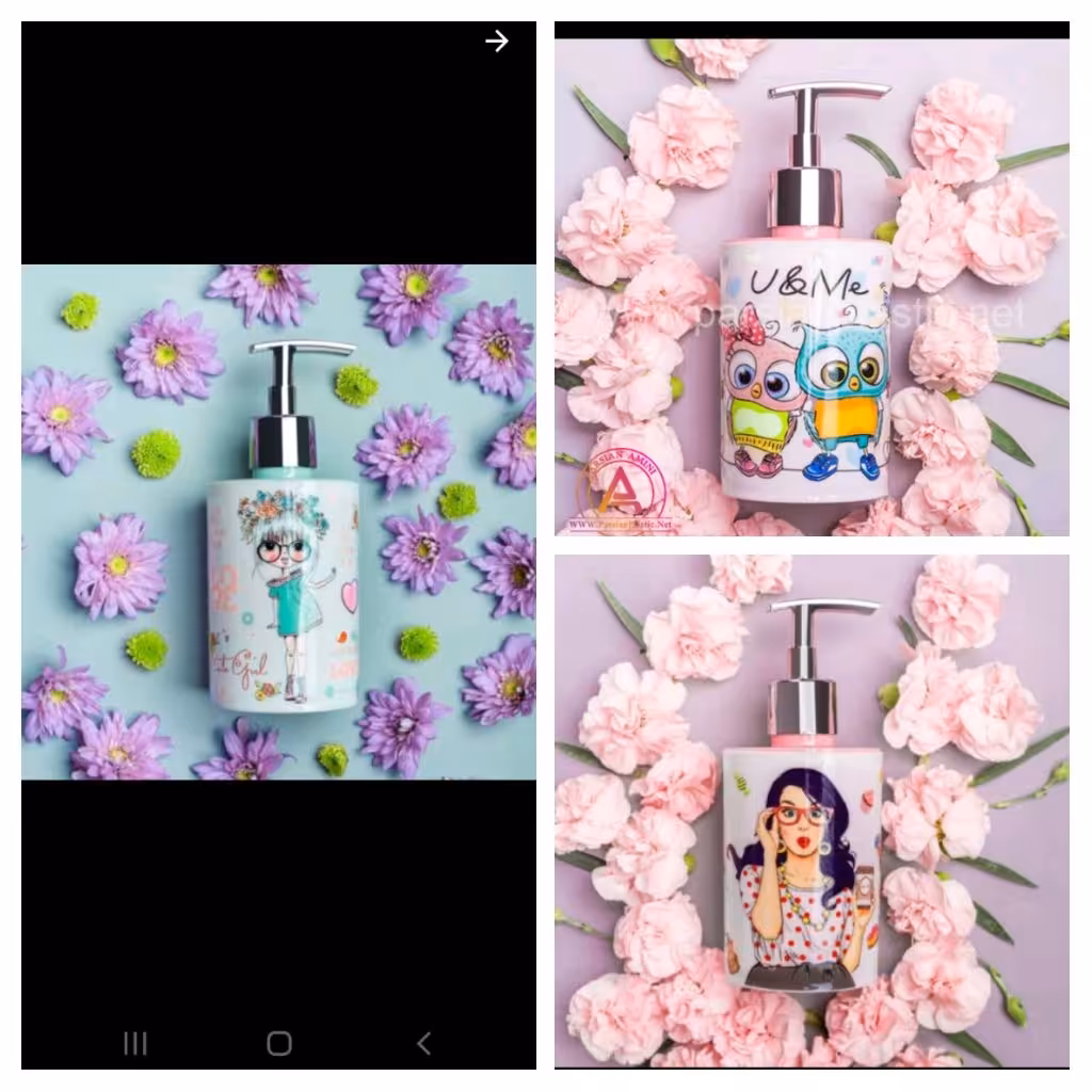 جا مایعی طرح رزمن پمپ مخزن رزمن مخزن رزمن مخزن مایع دستشویی و ظرفشویی طرح رزمن